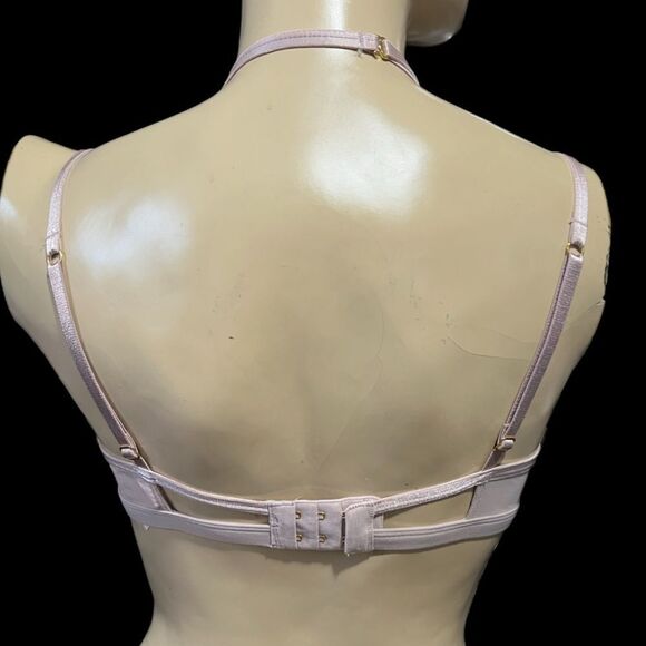 Victorias Secret Set Sexy Sheer Mesh Strappy Double Cup Unlined bralette & Panty - Picture 6 of 9